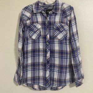 Rails Plaid Button Down Up Shirt Size Small S Front Pocket